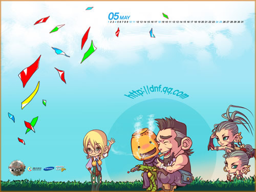 地下城5月度精选：Q萌扮靓桌面！