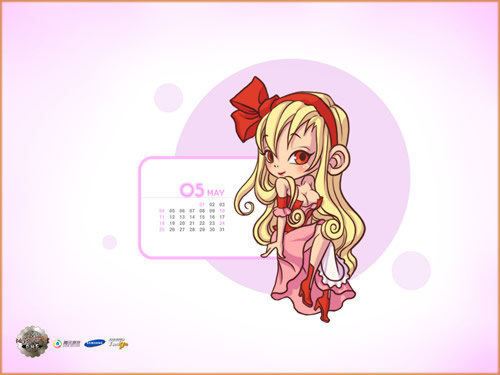 5月壁纸(美丽的罗莉安)